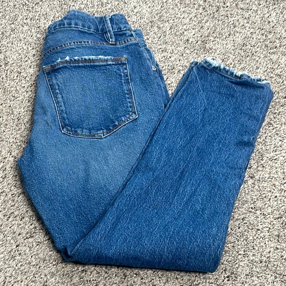 Good American blue straight jeans g o indigo denim ankle size 26 - Picture 10 of 10